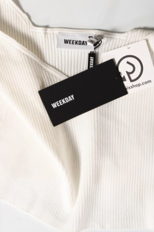 Γυναικείο αμάνικο μπλουζάκι Weekday, Μέγεθος XL, Χρώμα Εκρού, Τιμή 7,92 €