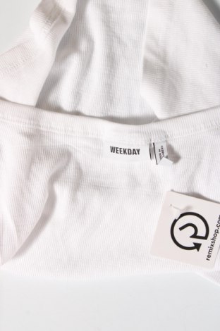 Γυναικείο αμάνικο μπλουζάκι Weekday, Μέγεθος XL, Χρώμα Λευκό, Τιμή 5,07 €