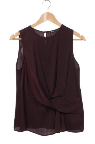 Γυναικείο αμάνικο μπλουζάκι Zab, Μέγεθος XS, Χρώμα Καφέ, Τιμή 6,27 €