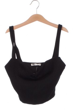 Γυναικείο αμάνικο μπλουζάκι Zara, Μέγεθος S, Χρώμα Μαύρο, Τιμή 3,26 €
