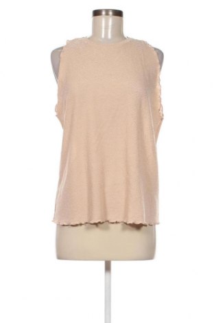 Γυναικείο αμάνικο μπλουζάκι Zara, Μέγεθος L, Χρώμα  Μπέζ, Τιμή 3,74 €