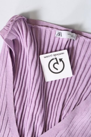 Γυναικείο αμάνικο μπλουζάκι Zara, Μέγεθος XL, Χρώμα Βιολετί, Τιμή 6,00 €