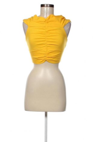 Γυναικείο αμάνικο μπλουζάκι Zara, Μέγεθος S, Χρώμα Κίτρινο, Τιμή 3,33 €