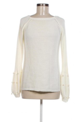 Дамски пуловер, Размер M, Цвят Бял, Цена 8,12 лв.