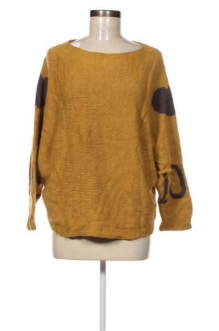 Дамски пуловер, Размер M, Цвят Жълт, Цена 11,31 лв.
