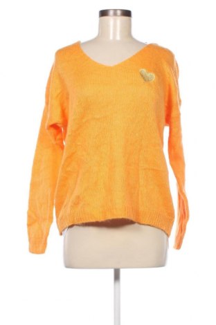 Дамски пуловер, Размер L, Цвят Оранжев, Цена 8,12 лв.