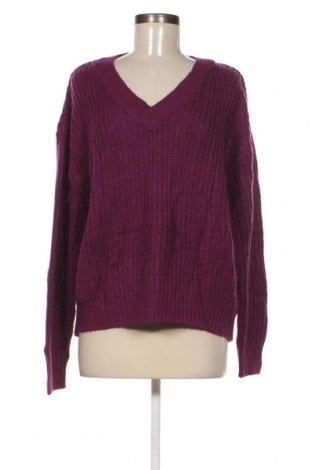 Дамски пуловер, Размер L, Цвят Лилав, Цена 8,41 лв.