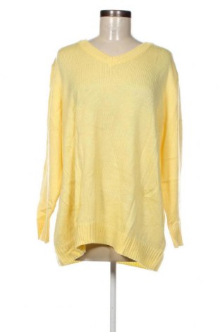 Γυναικείο πουλόβερ, Μέγεθος XXL, Χρώμα Κίτρινο, Τιμή 7,18 €