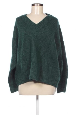 Дамски пуловер, Размер L, Цвят Зелен, Цена 8,41 лв.