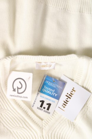 Γυναικείο πουλόβερ Atelier, Μέγεθος XXL, Χρώμα Λευκό, Τιμή 28,45 €