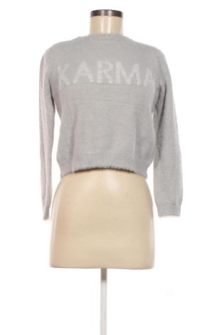 Дамски пуловер Bershka, Размер XS, Цвят Сив, Цена 13,05 лв.