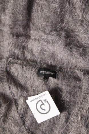 Дамски пуловер Broadway, Размер L, Цвят Сив, Цена 8,70 лв.