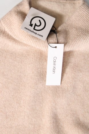 Női pulóver Calvin Klein, Méret S, Szín Bézs, Ár 19 478 Ft