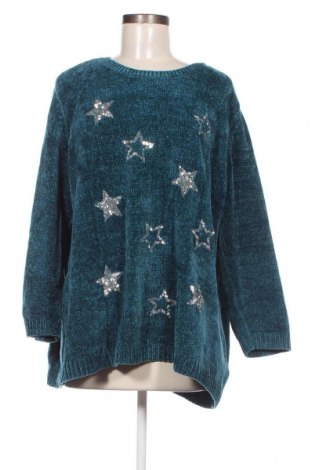 Γυναικείο πουλόβερ Canda, Μέγεθος XXL, Χρώμα Μπλέ, Τιμή 10,23 €