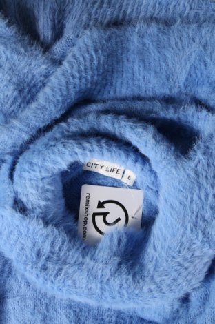 Γυναικείο πουλόβερ City life, Μέγεθος L, Χρώμα Μπλέ, Τιμή 8,07 €