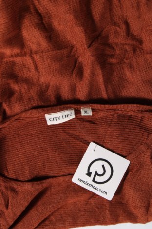 Γυναικείο πουλόβερ City life, Μέγεθος XL, Χρώμα Καφέ, Τιμή 8,97 €