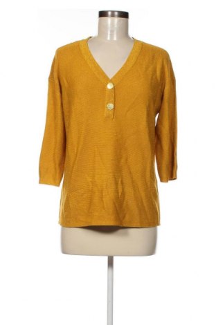 Дамски пуловер Cortefiel, Размер M, Цвят Жълт, Цена 41,85 лв.