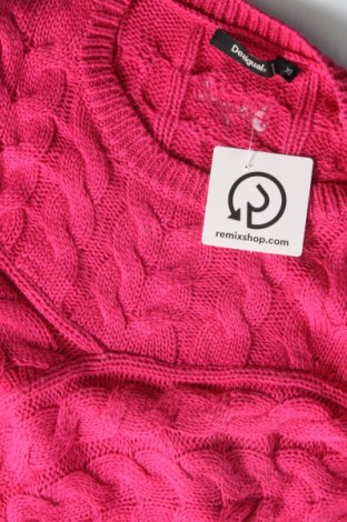Γυναικείο πουλόβερ Desigual, Μέγεθος XS, Χρώμα Ρόζ , Τιμή 38,35 €
