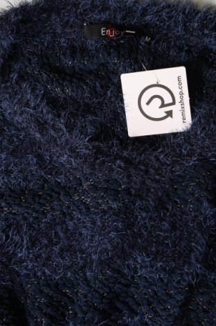 Дамски пуловер Enjoy, Размер M, Цвят Син, Цена 8,70 лв.