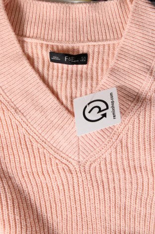 Дамски пуловер F&F, Размер M, Цвят Розов, Цена 8,70 лв.