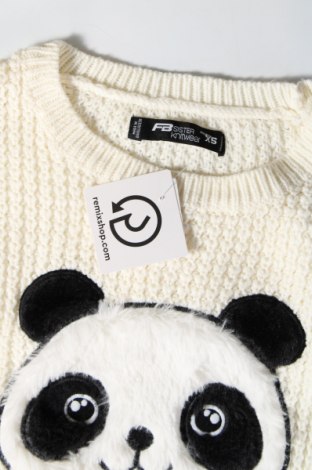 Γυναικείο πουλόβερ Fb Sister, Μέγεθος XS, Χρώμα Λευκό, Τιμή 8,07 €