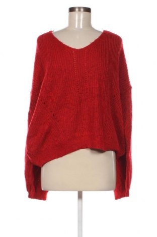 Дамски пуловер Gemo, Размер XXL, Цвят Червен, Цена 8,20 лв.