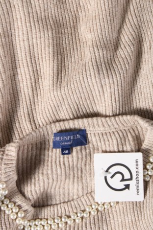 Γυναικείο πουλόβερ Greenfield, Μέγεθος M, Χρώμα  Μπέζ, Τιμή 8,07 €