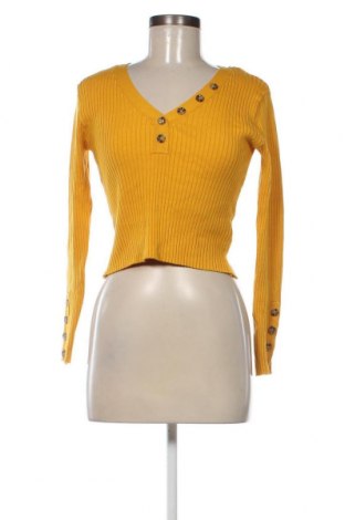 Дамски пуловер H&M Divided, Размер M, Цвят Жълт, Цена 17,60 лв.