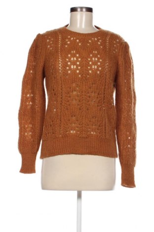 Дамски пуловер Heart Mind, Размер S, Цвят Кафяв, Цена 77,76 лв.