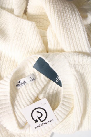 Дамски пуловер Hollister, Размер L, Цвят Бял, Цена 23,25 лв.