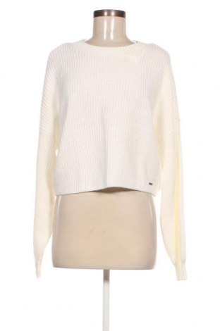 Дамски пуловер Hollister, Размер L, Цвят Бял, Цена 46,50 лв.