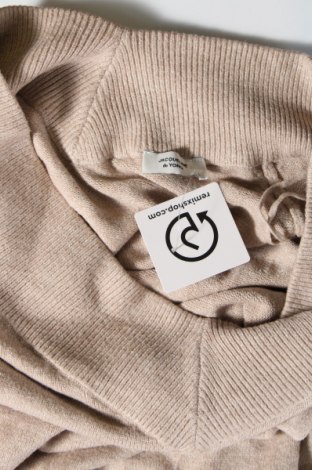 Γυναικείο πουλόβερ Jacqueline De Yong, Μέγεθος L, Χρώμα  Μπέζ, Τιμή 6,28 €