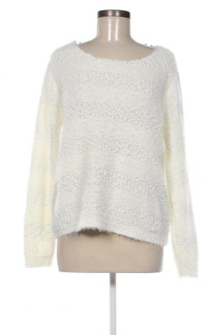 Дамски пуловер Jean Pascale, Размер M, Цвят Бял, Цена 17,60 лв.