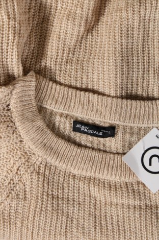 Γυναικείο πουλόβερ Jean Pascale, Μέγεθος L, Χρώμα  Μπέζ, Τιμή 5,02 €