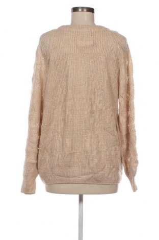 Дамски пуловер Jean Pascale, Размер L, Цвят Бежов, Цена 8,70 лв.