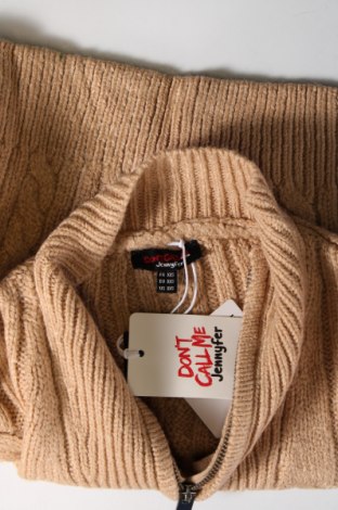 Дамски пуловер Jennyfer, Размер XXS, Цвят Бежов, Цена 20,24 лв.