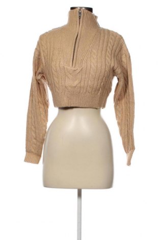 Γυναικείο πουλόβερ Jennyfer, Μέγεθος XXS, Χρώμα  Μπέζ, Τιμή 10,67 €