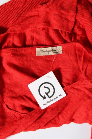 Дамски пуловер Lindsay Moda, Размер M, Цвят Червен, Цена 7,25 лв.