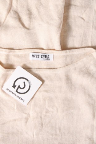 Дамски пуловер MISS SARA, Размер M, Цвят Бежов, Цена 18,45 лв.