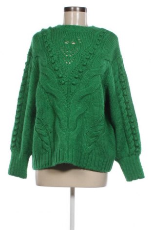 Дамски пуловер Mango, Размер M, Цвят Зелен, Цена 27,00 лв.