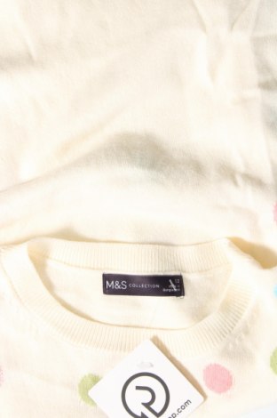 Дамски пуловер Marks & Spencer, Размер M, Цвят Екрю, Цена 27,00 лв.