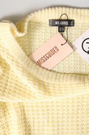 Γυναικείο πουλόβερ Missguided, Μέγεθος L, Χρώμα Κίτρινο, Τιμή 10,67 €