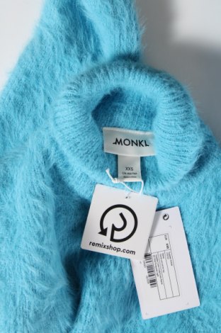 Дамски пуловер Monki, Размер XXS, Цвят Син, Цена 20,16 лв.