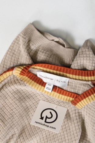 Дамски пуловер NU-IN, Размер XS, Цвят Бежов, Цена 22,14 лв.