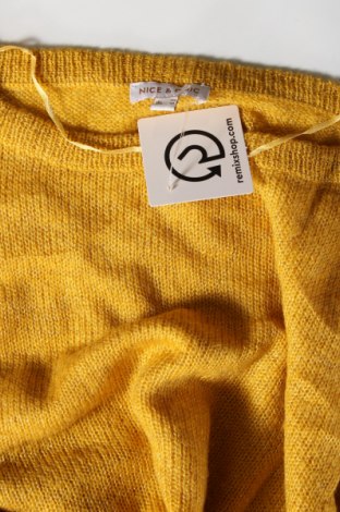 Damski sweter Nice & Chic, Rozmiar XL, Kolor Żółty, Cena 51,02 zł
