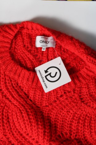 Дамски пуловер ONLY, Размер M, Цвят Червен, Цена 8,10 лв.