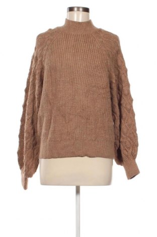 Дамски пуловер ONLY, Размер M, Цвят Кафяв, Цена 27,00 лв.