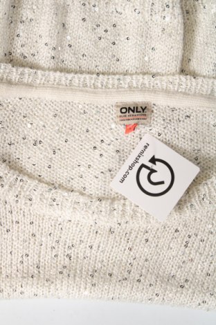 Дамски пуловер ONLY, Размер S, Цвят Бял, Цена 16,62 лв.