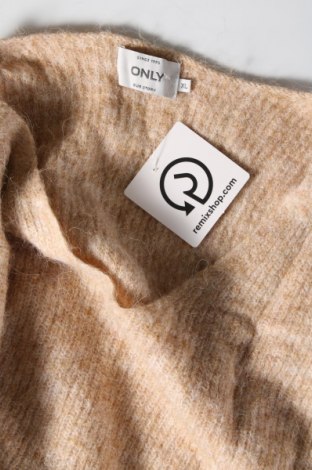 Дамски пуловер ONLY, Размер XL, Цвят Бежов, Цена 13,50 лв.