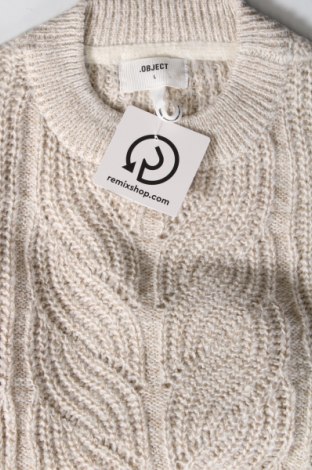 Damski sweter Object, Rozmiar L, Kolor Beżowy, Cena 27,54 zł